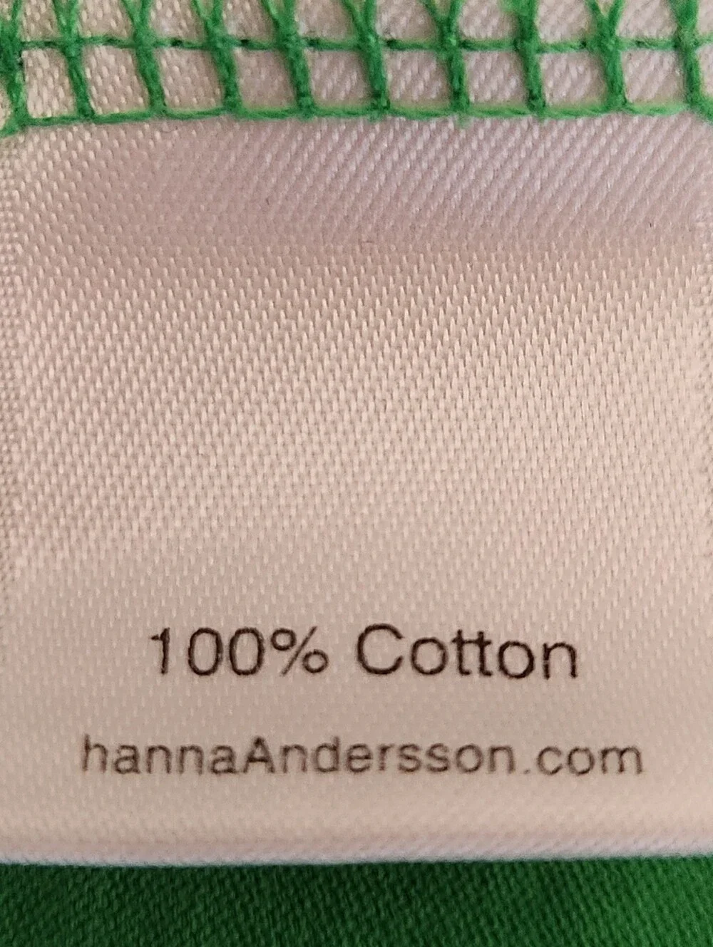 VTG Hanna Andersson Train Appliqué Romper Size 90 3T Green Locomotive Shortall